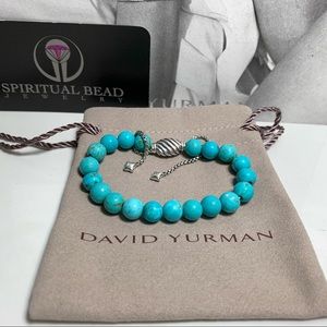 David Yurman Jewelry - David Yurman Bead Bracelet Turquoise 8mm SS/925 David Yurman Jewelry - David Yurman Bead Bracelet Turquoise 8mm SS/925